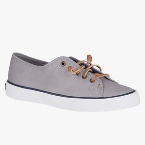 Sperry Topsider Pier View Sneakers 8.5 Neutral Tennis Shoes Lace Up